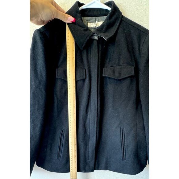 J. Crew Women's Wool Blend Lined Zip Up Mid Waist Jacket Medium - Picture 7 of 10